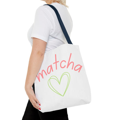 Matcha Heart Tote Bag