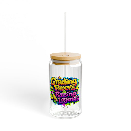 Grading papers & raising legends Sipper Glass